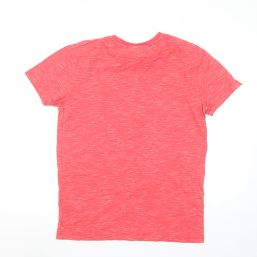 Superdry Men's Red Crew Neck Short Sleeve T-Shirt Size M
