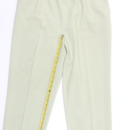 Westerlind Women’s Beige Elastic Waist Straight Trousers Size 14
