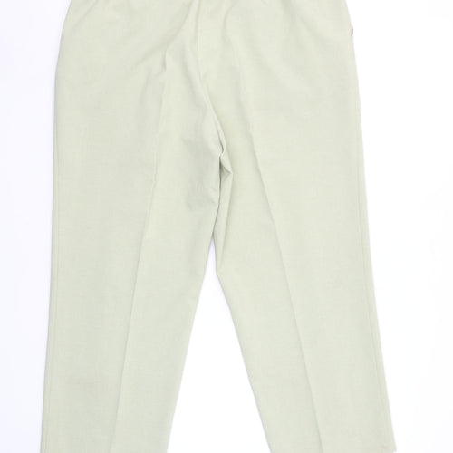 Westerlind Women’s Beige Elastic Waist Straight Trousers Size 14