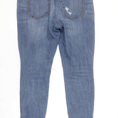 GAP Womens Blue Distressed Mid Rise Jegging Jeans Size 10R