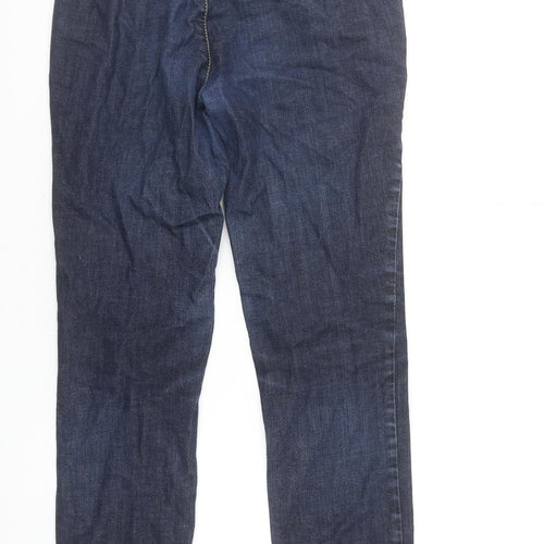 Benetton Womens Blue Straight Denim Jeans Size 30W Classic Fit