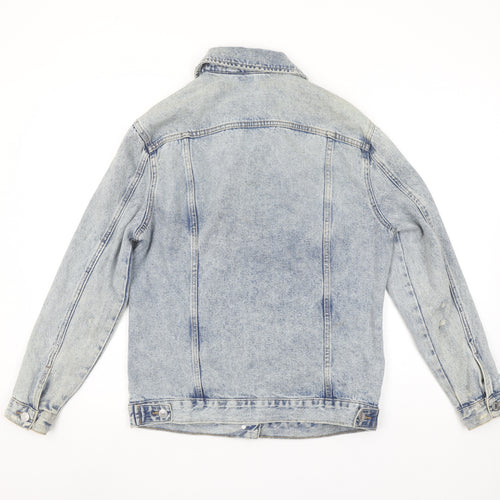 New Look Women Blue Size 6 Denim Jacket Classic Long Sleeve