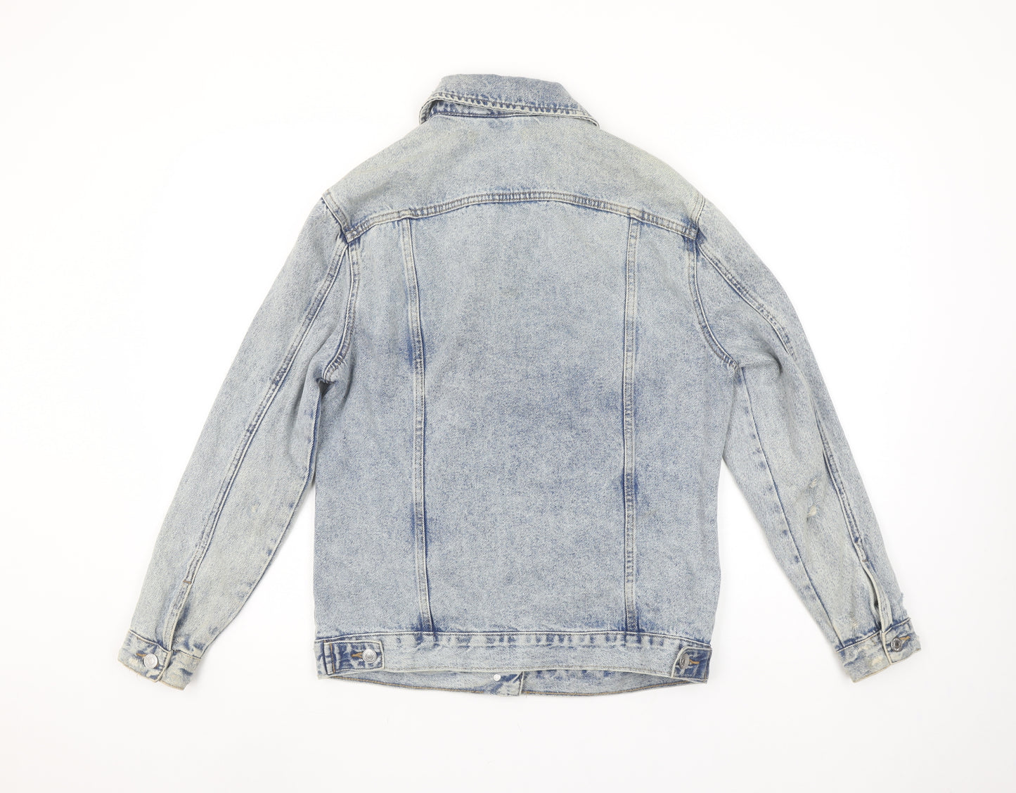 New Look Women Blue Size 6 Denim Jacket Classic Long Sleeve
