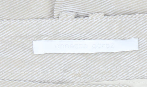 Annette Görtz Women’s Beige Chino Corduroy Trousers Size 8