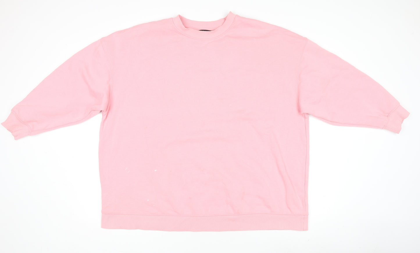 Dunnes Stores Women Pink Crew Neck Fleece Pullover Jumper Size 20