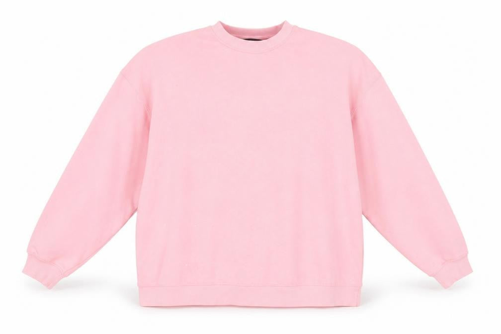 Front view of Dunnes Women Pink Crew Neck Fleece jumper, size 20