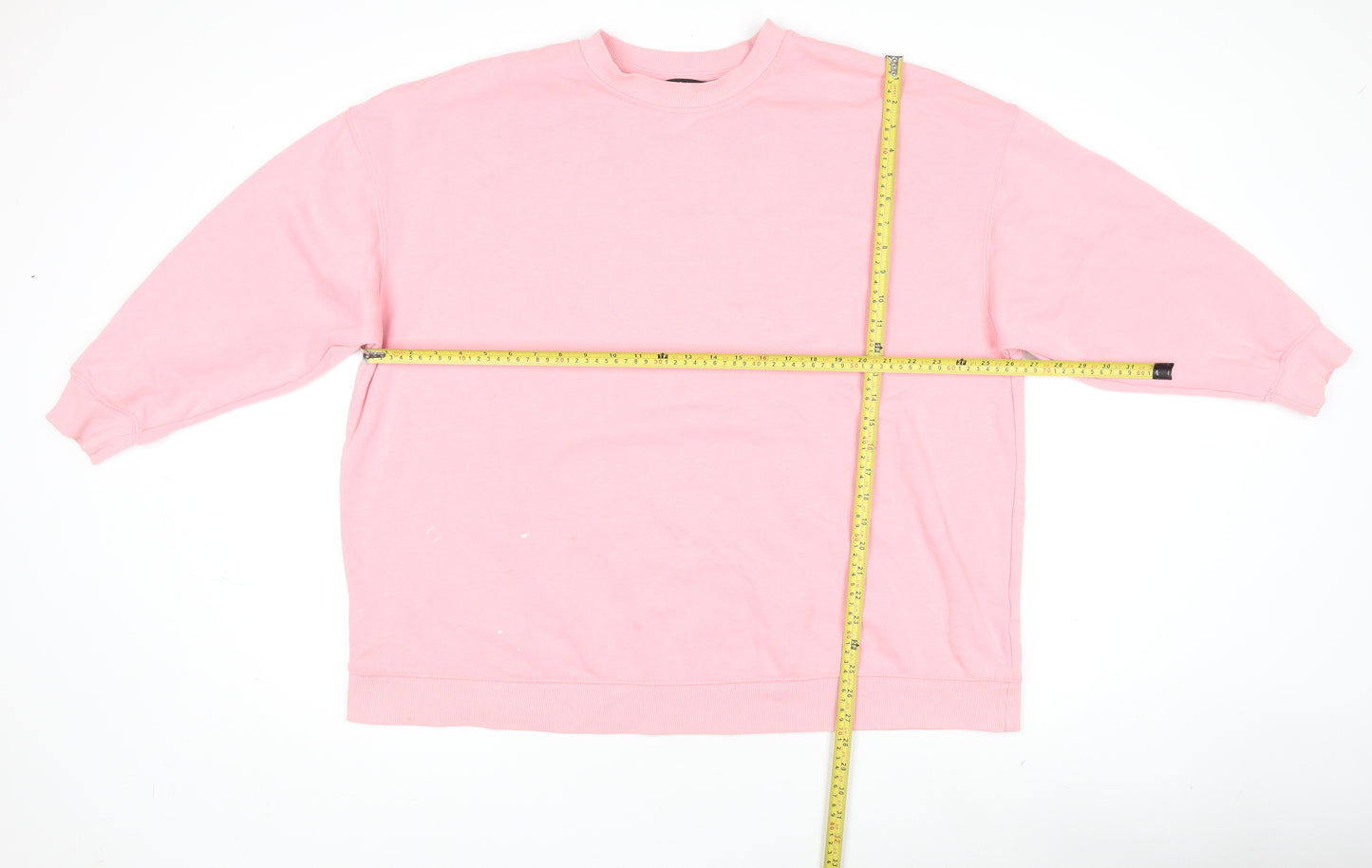 Dunnes Stores Women Pink Crew Neck Fleece Pullover Jumper Size 20