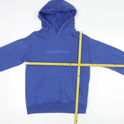 Leigh Tucker Willow Girls Blue Hooded Pullover Jumper - Size 10-11 Years