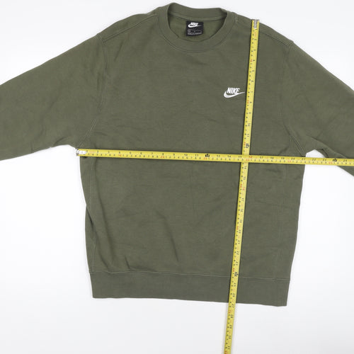 Nike Unisex Green Crew Neck Pullover Jumper Fleece M
