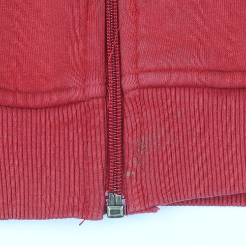 Ferrari Boys Red Zip-Up Hoodie 6 Years Polo Team Embroidered Logo