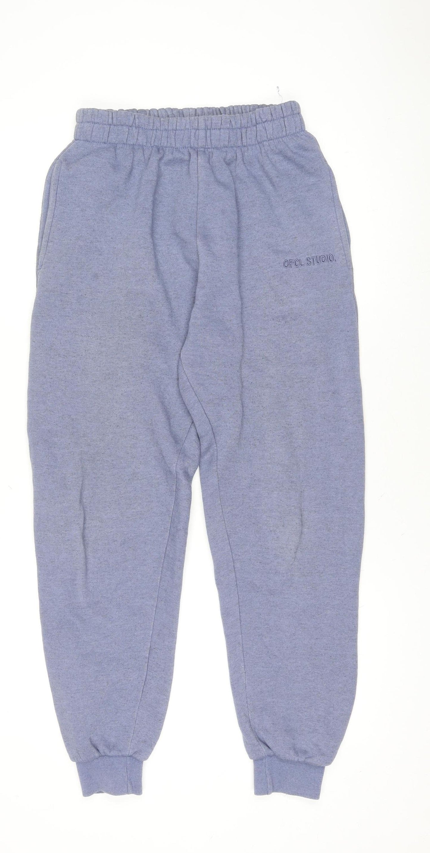Boohoo Women's Blue Jogger Sweatpants S Elastic Waist Softshell