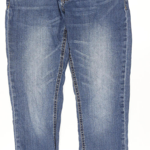 PHOENIX Women's Blue Straight Leg Denim Jeans Size 32 Regular Fit