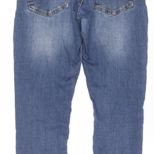 PHOENIX Women's Blue Straight Leg Denim Jeans Size 32 Regular Fit