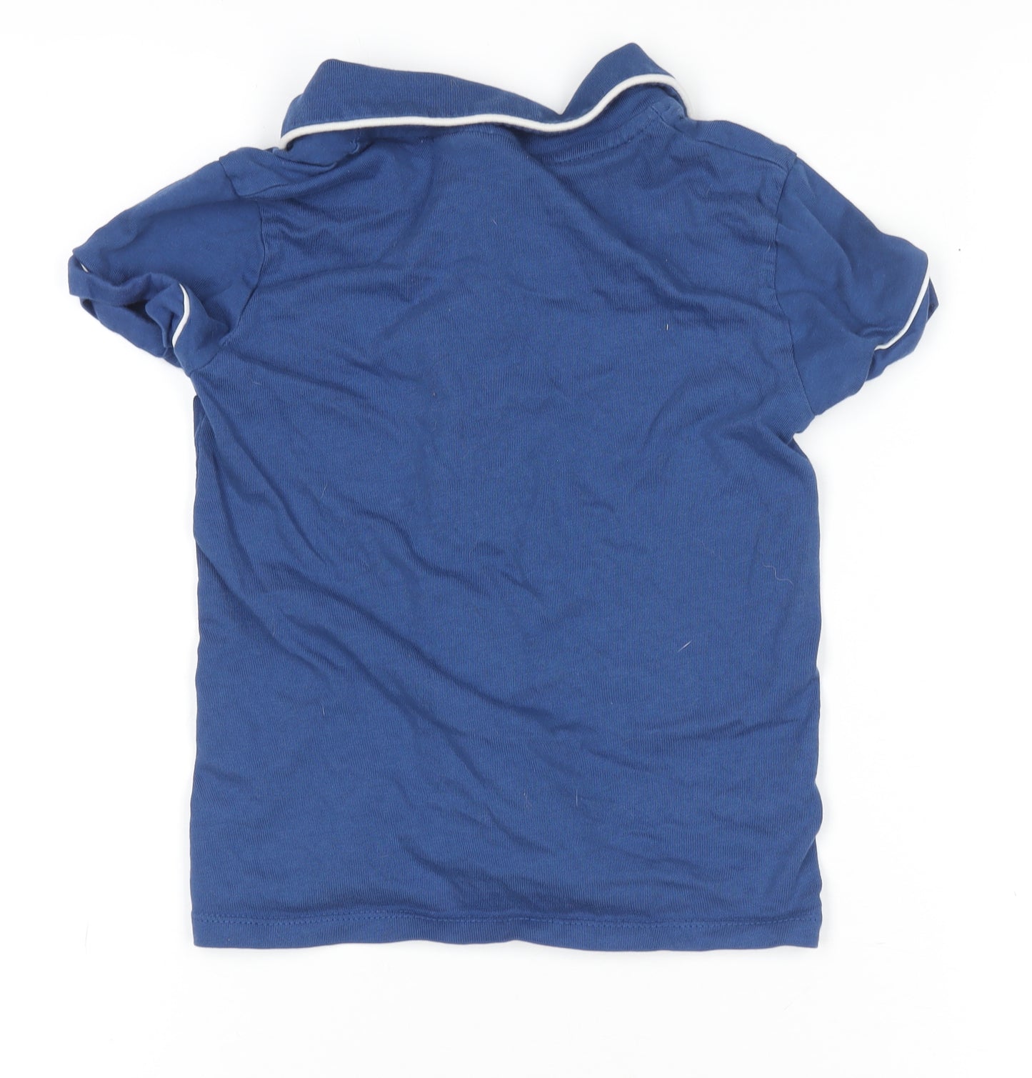 Chelsea FC Boys Blue Button-Up Shirt 4-5 Years Cotton Logo Top