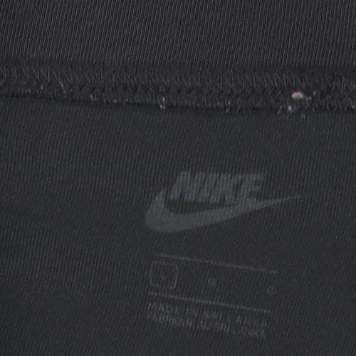 Nike Women's Black Biker Activewear Shorts Size L Stretch Gym Shorts