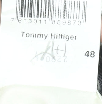 Tommy Hilfiger Men's Grey Striped Wool Blazer Jacket 48 Regular