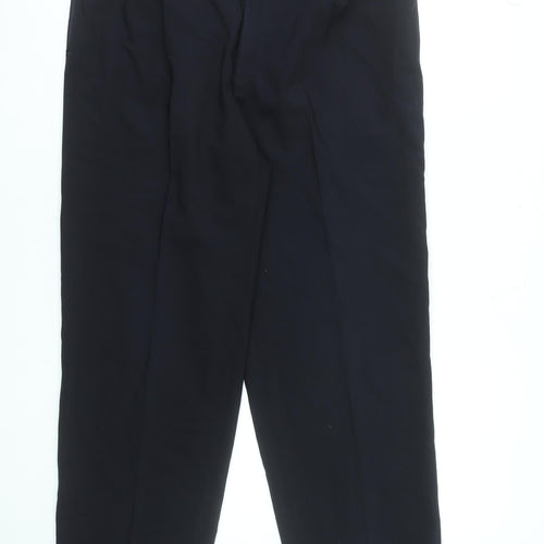 Balmain Paris Men's Black Wool Dress Trousers 32W 32L Classic Fit