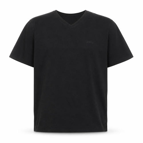 BOSS Men's Black V-Neck Cotton T-Shirt Size L Regular Fit