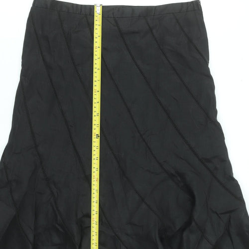 Atmosphere Women's Black A-Line Knee Length Skirt Size 10