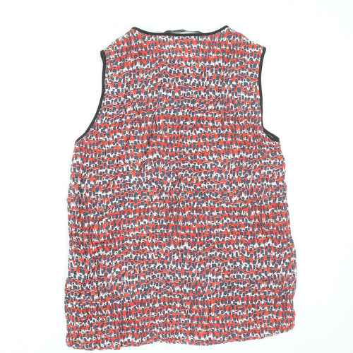 Zara Women Multicoloured Sleeveless Chiffon Blouse Size 12