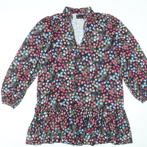 ASOS DESIGN Women’s Multicoloured Floral Smock Dress Size 14 Tall