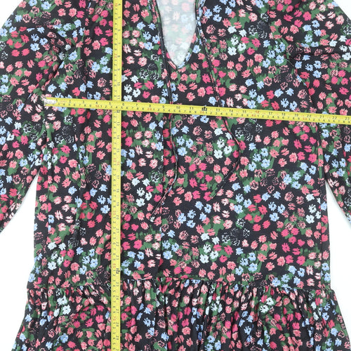 ASOS DESIGN Women’s Multicoloured Floral Smock Dress Size 14 Tall