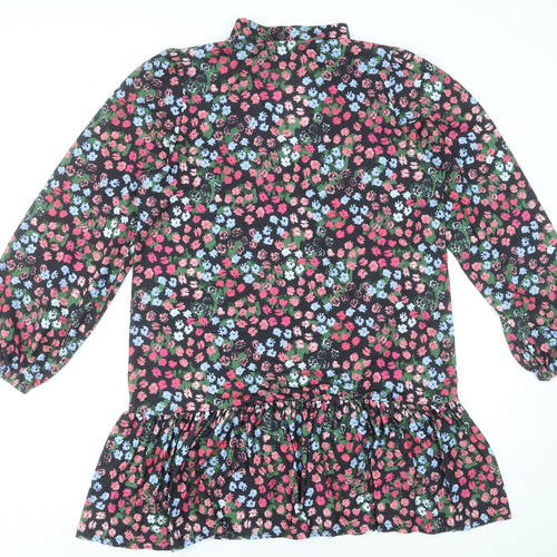 ASOS DESIGN Women’s Multicoloured Floral Smock Dress Size 14 Tall