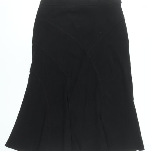 Classics Women's Black Size 10 Flare Knee Length Skirt