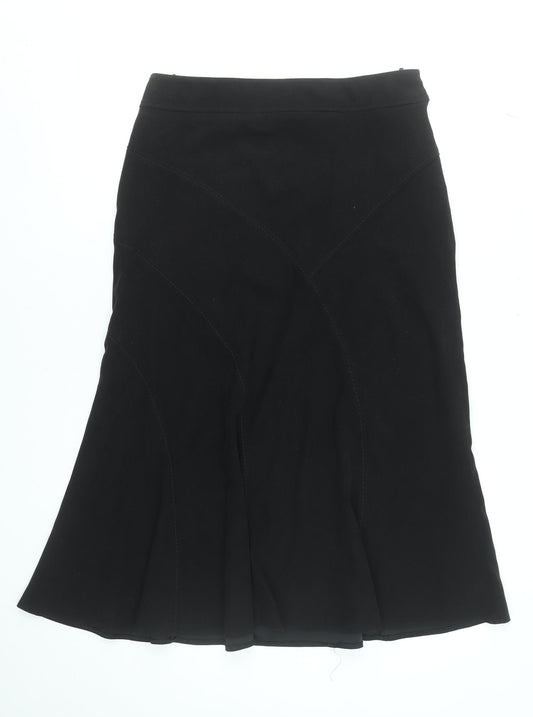Classics Women's Black Size 10 Flare Knee Length Skirt