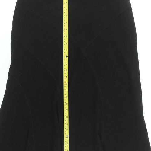 Classics Women's Black Size 10 Flare Knee Length Skirt