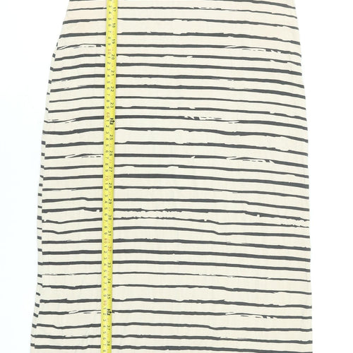 A Postcard from Brighton Womens Beige Striped Long Tank Dress Size 2