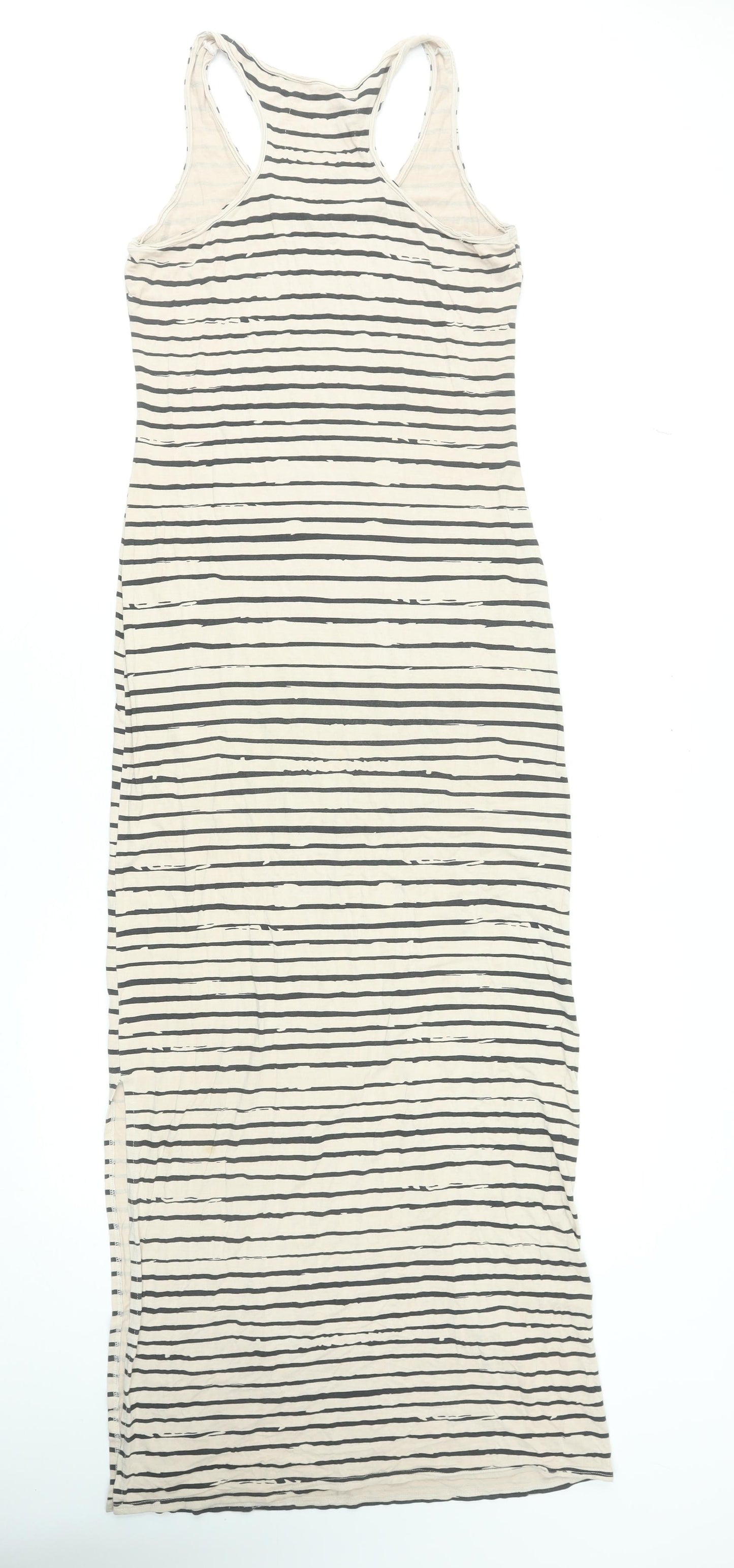 A Postcard from Brighton Womens Beige Striped Long Tank Dress Size 2