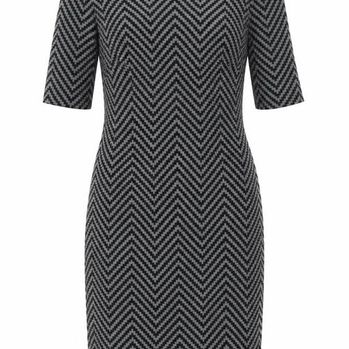 Marks and Spencer Women’s Grey Chevron Sheath Dress Size 10