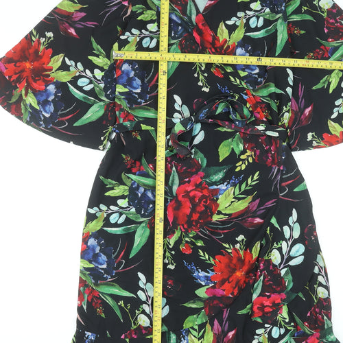 Next Women’s Multicoloured Floral Wrap Dress Size 8