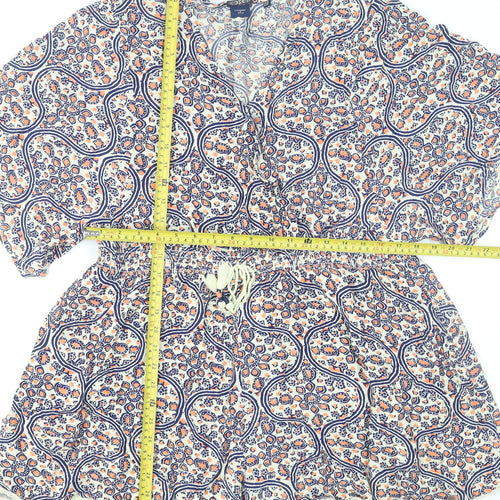 Superdry Women's Multicoloured Paisley Viscose Playsuit Size 16