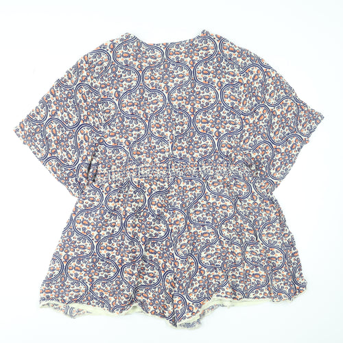 Superdry Women's Multicoloured Paisley Viscose Playsuit Size 16
