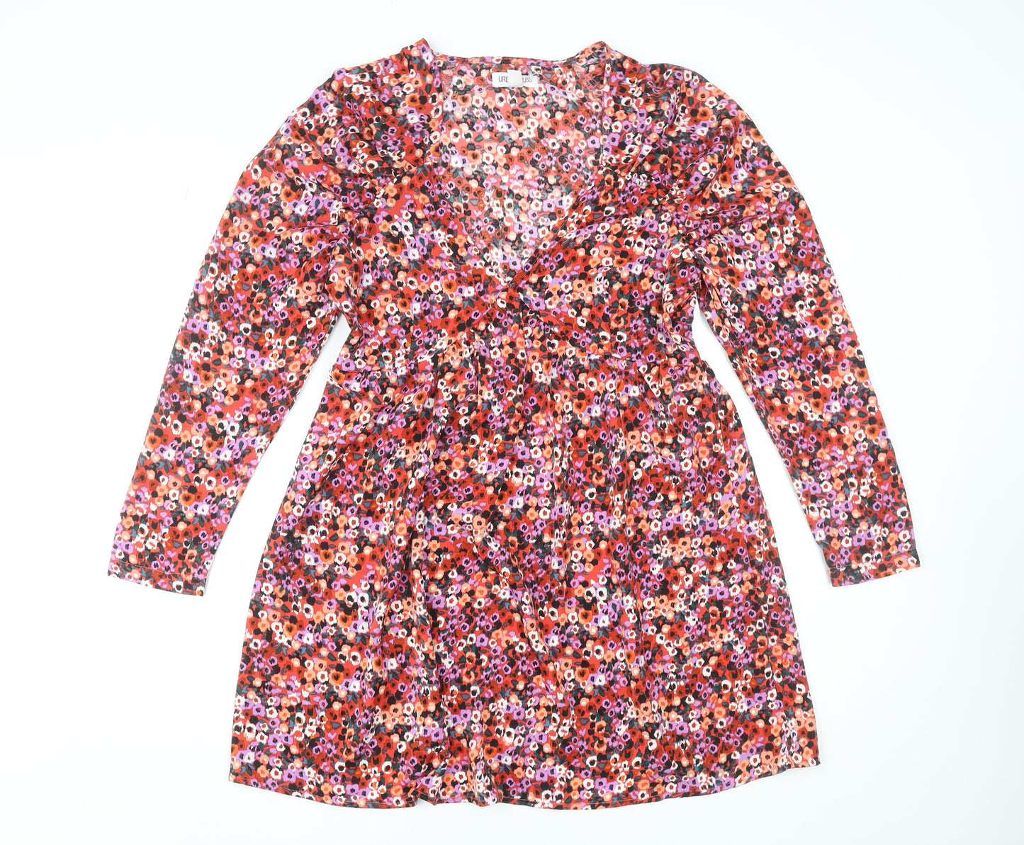 Urban Bliss Women’s Multicoloured Floral Fit & Flare Short Dress UK 12