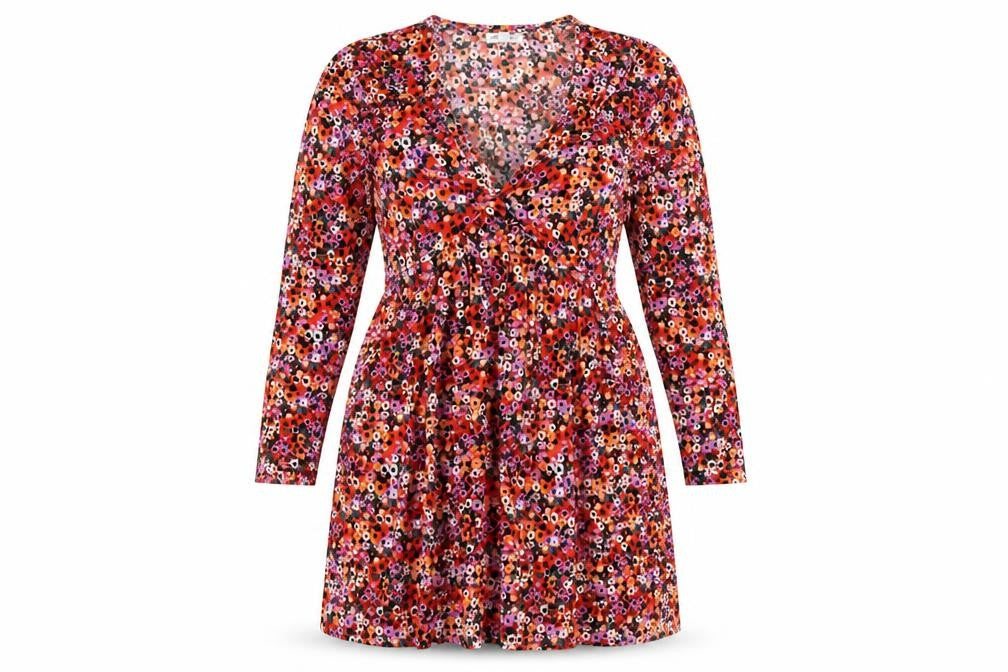 Urban Bliss Women’s Multicoloured Floral Fit & Flare Short Dress UK 12