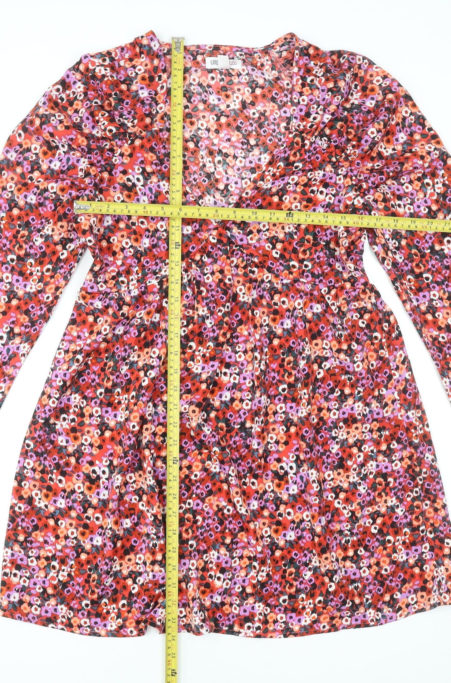 Urban Bliss Women’s Multicoloured Floral Fit & Flare Short Dress UK 12