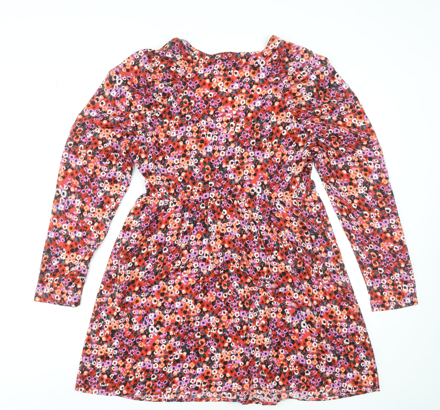 Urban Bliss Women’s Multicoloured Floral Fit & Flare Short Dress UK 12
