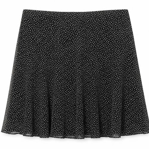 Marks and Spencer Women Black Polka Dot A-Line Skirt Size 16