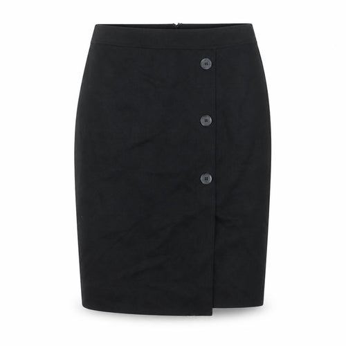 Principles Petite Women's Black Size 12 Pencil Skirt with Button Detail