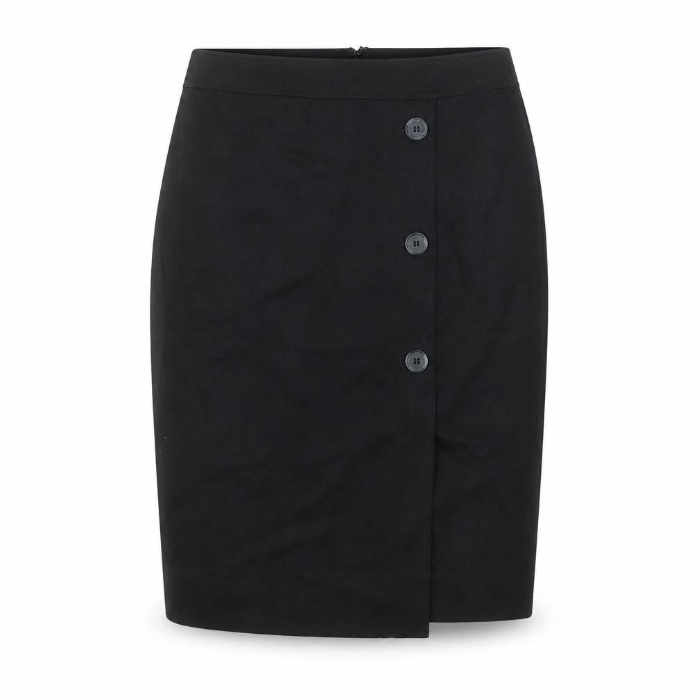 Principles Petite Women's Black Size 12 Pencil Skirt with Button Detail
