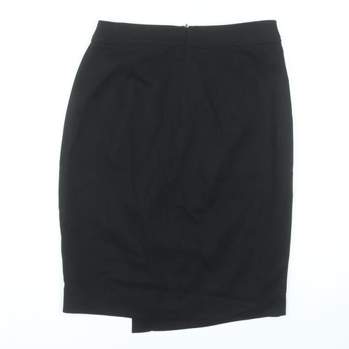 Principles Petite Women's Black Size 12 Pencil Skirt with Button Detail