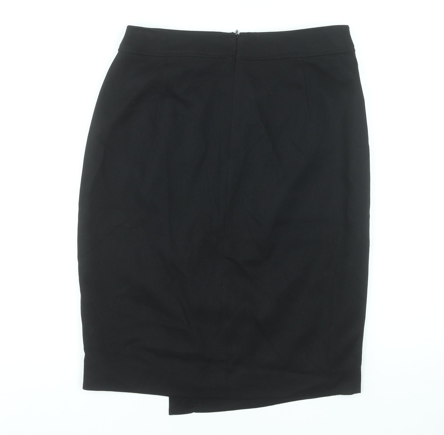 Principles Petite Women's Black Size 12 Pencil Skirt with Button Detail