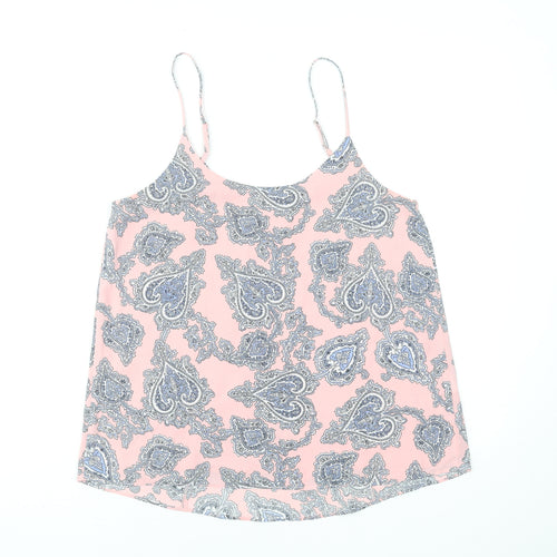 Oasis Women’s Pink Paisley Camisole Tank Top Size 12