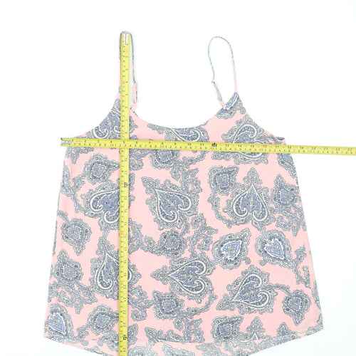 Oasis Women’s Pink Paisley Camisole Tank Top Size 12