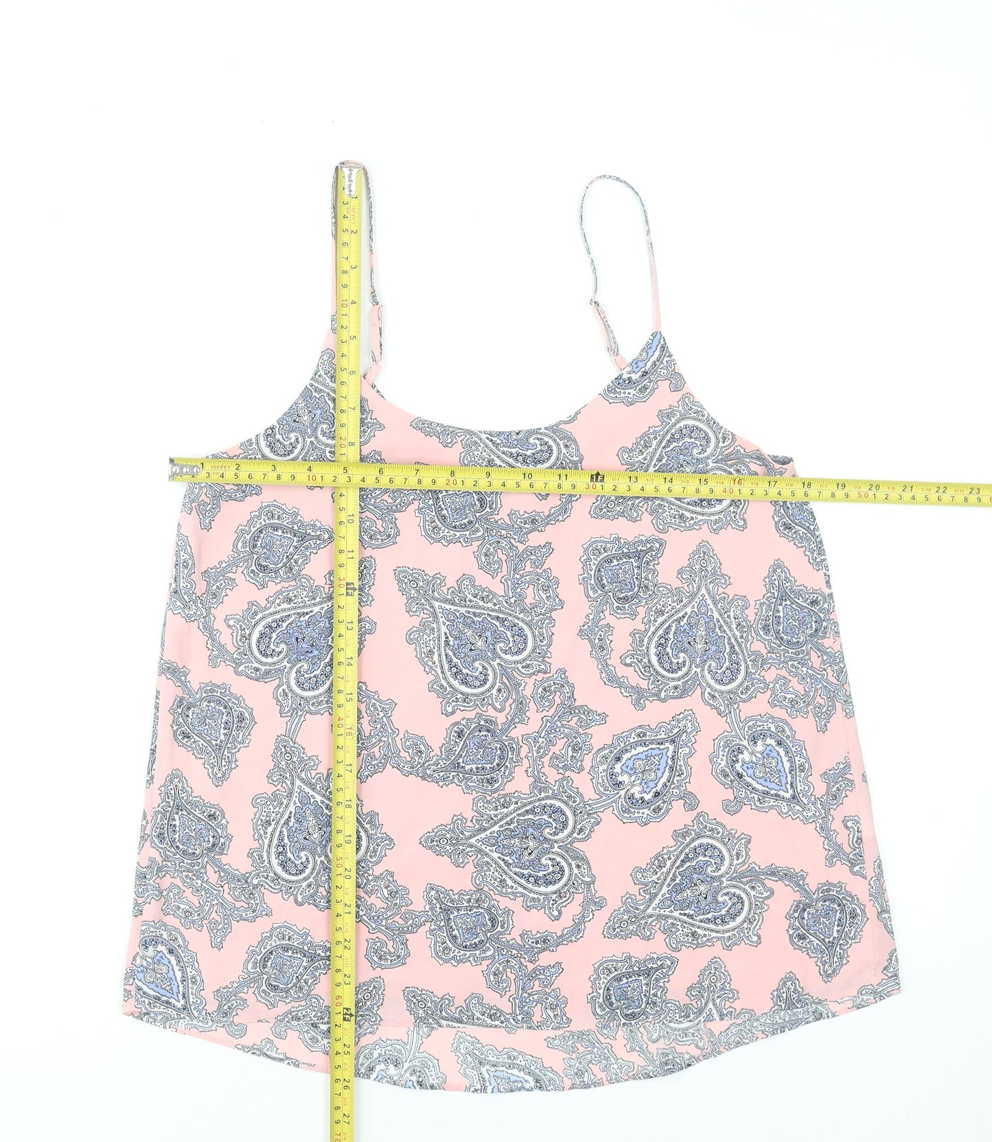 Oasis Women’s Pink Paisley Camisole Tank Top Size 12