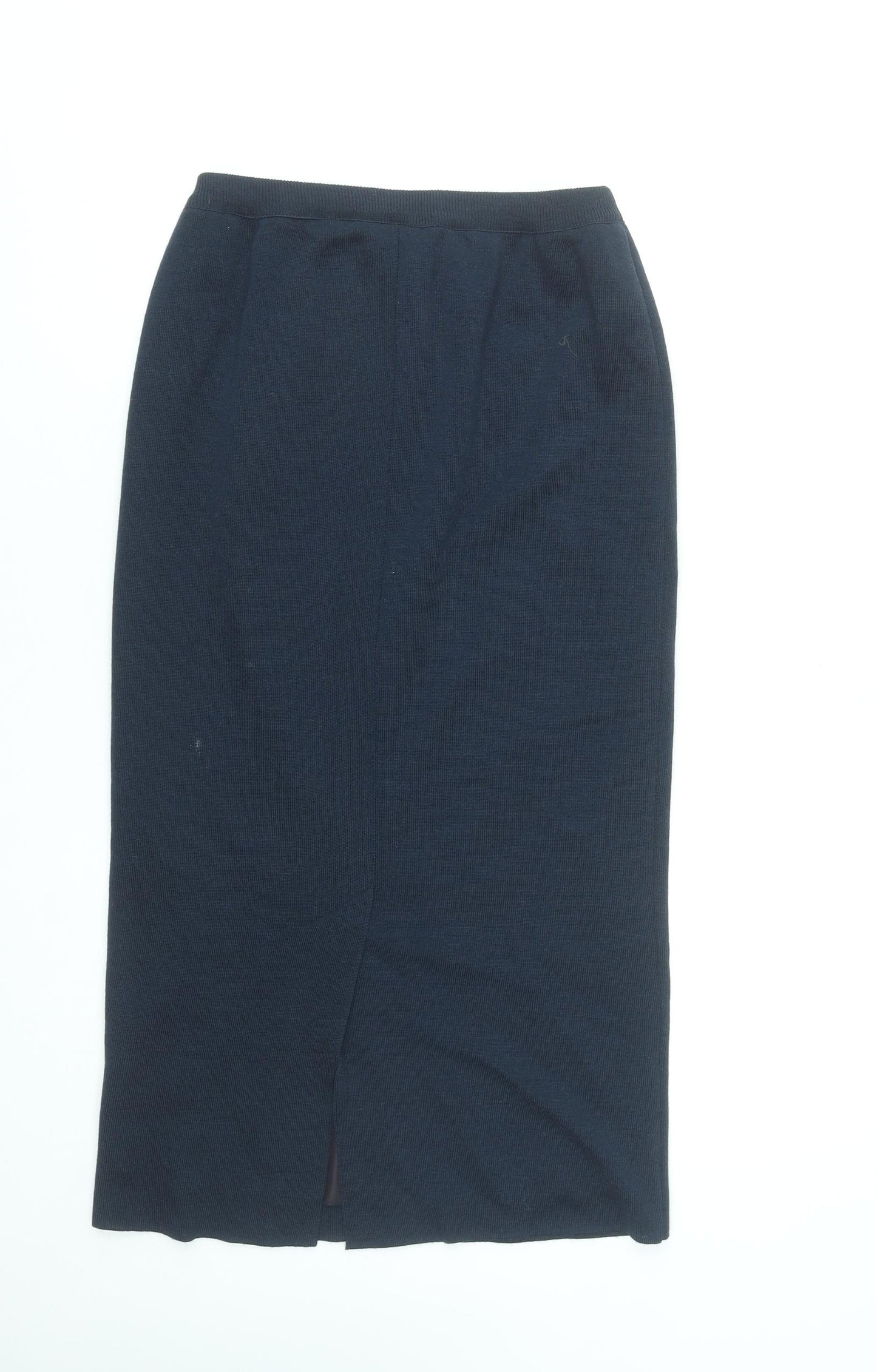 Lucia Women's Blue Wool Blend Midi Pencil Skirt Size 10