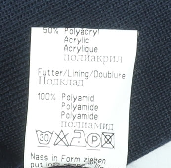 Lucia Women's Blue Wool Blend Midi Pencil Skirt Size 10